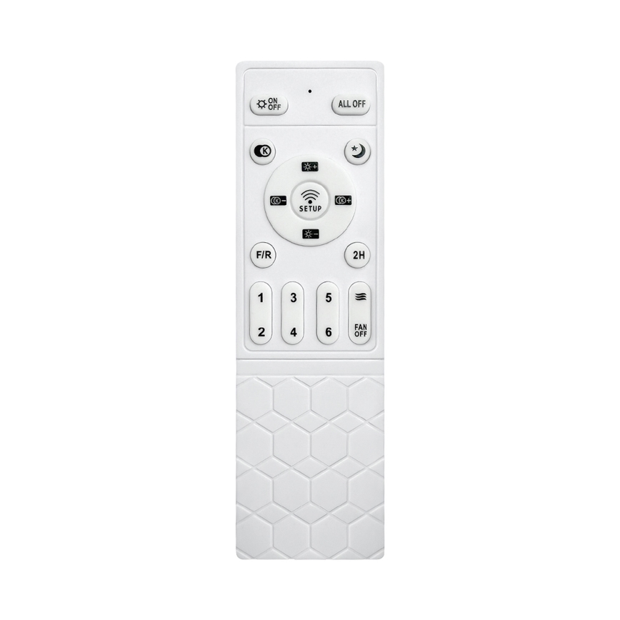 Brilagi - reguliuojamas LED lubų ventiliatorius LED/34W/230V 3000-6500K skersmuo 106 cm juoda/ruda + nuotolinio valdymo pultas
