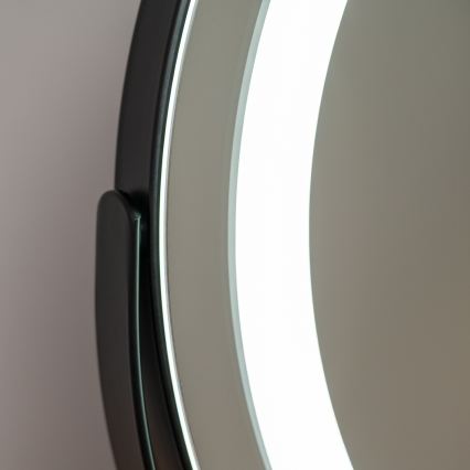 BRILAGI - LED makiažo veidrodis CALIFORNIA su reguliuojamu ryškumu LED/14W/230V 3000/4000/6500K 44x40 cm juodas