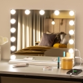 BRILAGI - Reguliuojamas LED makiažo veidrodis HOLLYWOOD LED/15W/230V CCT + USB baltas