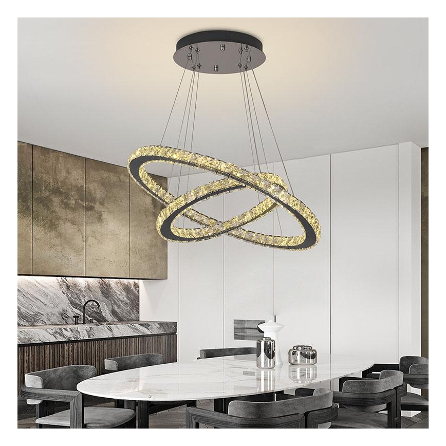 Brilagi - LED reguliuojama liustra ant laido COSMOWAVE LED/115W/230V 3000-6500K + nuotolinio valdymo pultas