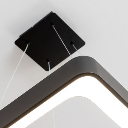Brilagi - Dimeriuojamas LED pakabinamas šviestuvas ant kabelio FALCON II LED/80W/230V 3000-6500K 40x40 cm juodas + nuotolinis valdymas