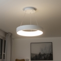 Brilagi - reguliuojamas LED pakabinamas šviestuvas ant laido FALCON LED/40W/230V 3000-6500K skersmuo 45 cm baltas + su nuotoliniu valdymu