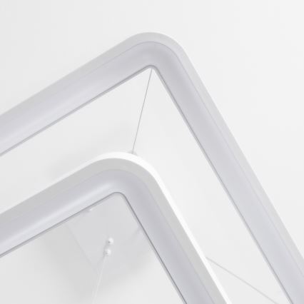 Brilagi - Dimeriuojamas LED pakabinamas šviestuvas ant troselio FALCON SLIM LED/78W/230V 3000-6500K 50x50 cm balta + nuotolinis valdymas