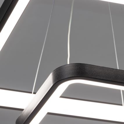 Brilagi - LED dimeriuojamas pakabinamas šviestuvas ant laido FALCON SLIM LED/78W/230V 3000-6500K 50x50 cm juodas + nuotolinis valdymas