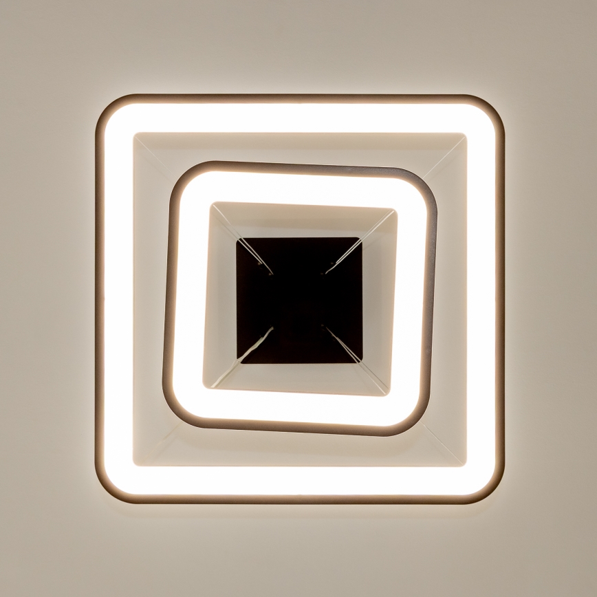 Brilagi - LED dimeriuojamas pakabinamas šviestuvas ant laido FALCON SLIM LED/78W/230V 3000-6500K 50x50 cm juodas + nuotolinis valdymas