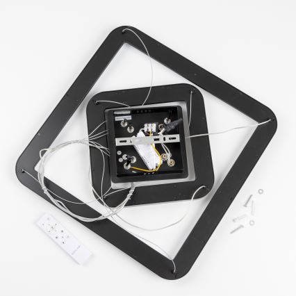 Brilagi - LED dimeriuojamas pakabinamas šviestuvas ant laido FALCON SLIM LED/78W/230V 3000-6500K 50x50 cm juodas + nuotolinis valdymas