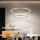 Brilagi - reguliuojamas LED pakabinamas šviestuvas ant laido PORTOFINO LED/98W/230V 3000-6000K skersmuo 80 cm smėlio spalvos + nuotolinis valdymas