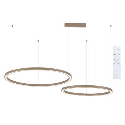 Brilagi - LED dimeriuojama liustra ant laido PORTOFINO LED/98W/230V 3000-6000K smėlinė + nuotolinis valdymas