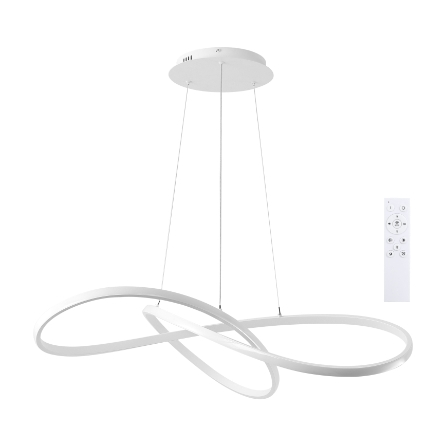 Brilagi - reguliuojamas LED pakabinamas šviestuvas ant laido INFINITY LED/80W/230V 3000-6000K 80x80 cm balta + nuotolinis valdymas