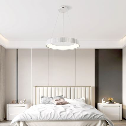 BRILAGI - LED dimeriuojamas pakabinamas šviestuvas ant laido FALCON MODERN LED/54W/230V 3000-6000K skersm. 60 cm baltas + nuotolinis valdymas