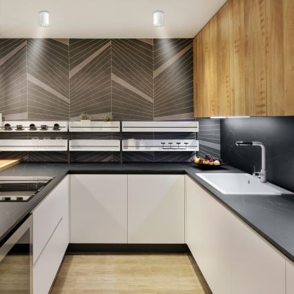 Brilagi - LED RGBW dimeriuojamas taškinis šviestuvas MIA 1xGU10/30W/230V 2700-6500K Wi-Fi 100x80 mm balta