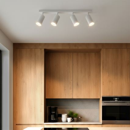 Brilagi - LED RGBW dimeriuojamas taškinis šviestuvas SELE MODERN 4xGU10/4,8W/230V 3000K baltas + nuotolinis pultas