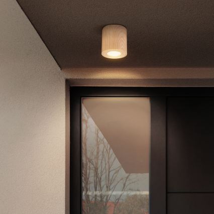 Brilagi - LED RGBW dimeriuojamas vonios šviestuvas MIA 1xGU10/30W/230V 2700-6500K Wi-Fi 84x80 mm ąžuolo dekoras IP44