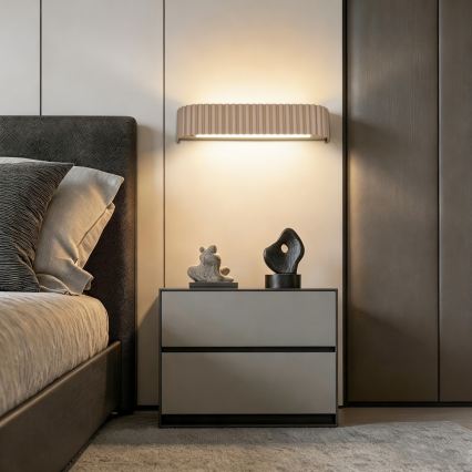 BRILAGI - Reguliuojamas sieninis LED šviestuvas FALCON MODERN LED/14W/230V 3000-6000K 40 cm smėlinė + nuotolinis valdymas