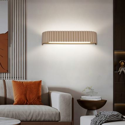 BRILAGI - Reguliuojamas sieninis LED šviestuvas FALCON MODERN LED/14W/230V 3000-6000K 40 cm smėlinė + nuotolinis valdymas