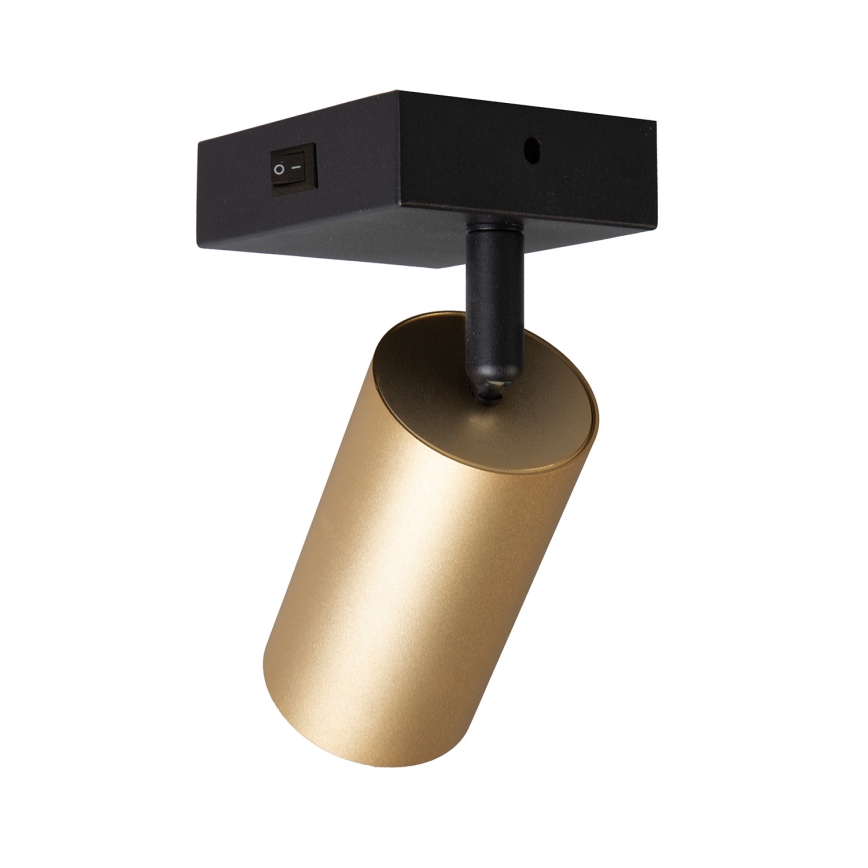 Brilagi - LED RGBW dimeriuojamas sieninis taškinis šviestuvas SELE 1xGU10/4,8W/230V 3000K juodas/auksinis + su nuotoliniu pulteliu