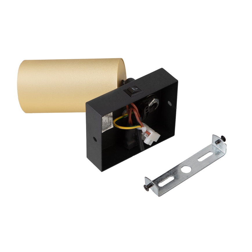 Brilagi - LED RGBW dimeriuojamas sieninis taškinis šviestuvas SELE 1xGU10/6W/230V 3000K juodas/auksinis + su nuotoliniu pulteliu