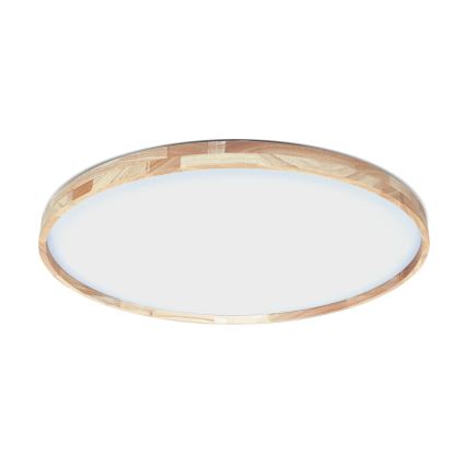 Brilagi - LED dimeriuojamas lubinis šviestuvas ALSON LED/72W/230V 3000-6500K ąžuolas, skersmuo 78 cm + nuotolinis valdymas