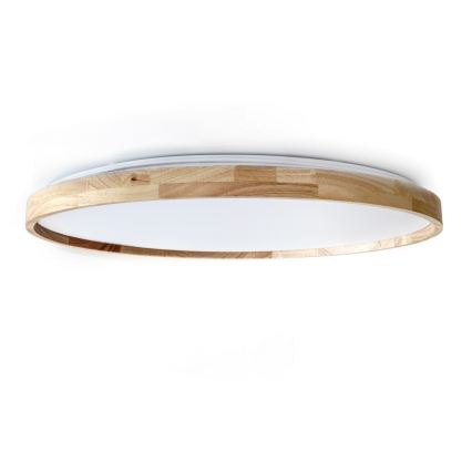 Brilagi - LED dimeriuojamas lubinis šviestuvas ALSON LED/72W/230V 3000-6500K ąžuolas, skersmuo 78 cm + nuotolinis valdymas