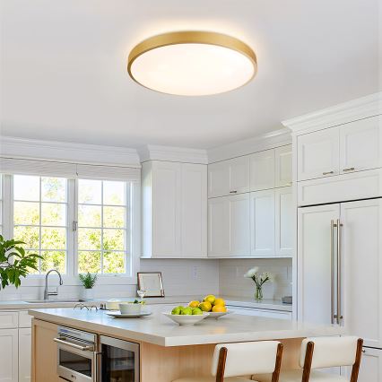 Brilagi - dimeriuojamas LED lubų šviestuvas GLASS POOL DOUBLE LED/60W/230V 3000-6000K 50 cm auksinis + nuotolinis valdymas