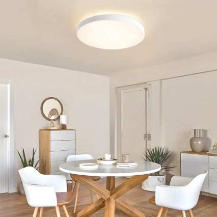 Brilagi - LED reguliuojamas lubinis šviestuvas GLASS POOL DOUBLE LED/60W/230V 3000-6000K 50 cm balta + nuotolinis valdymas