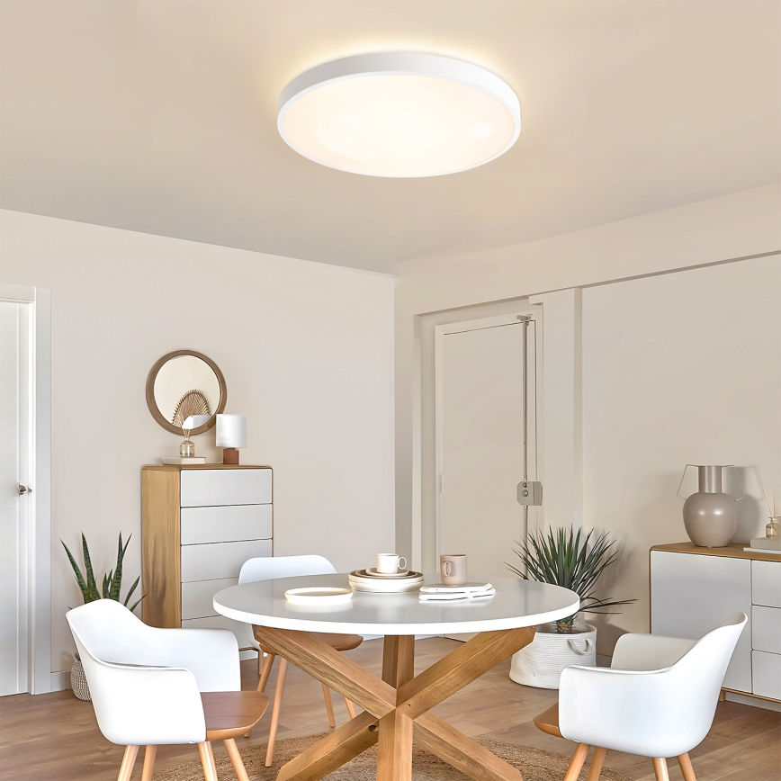 Brilagi - LED reguliuojamas lubinis šviestuvas GLASS POOL DOUBLE LED/60W/230V 3000-6000K 50 cm balta + nuotolinis valdymas