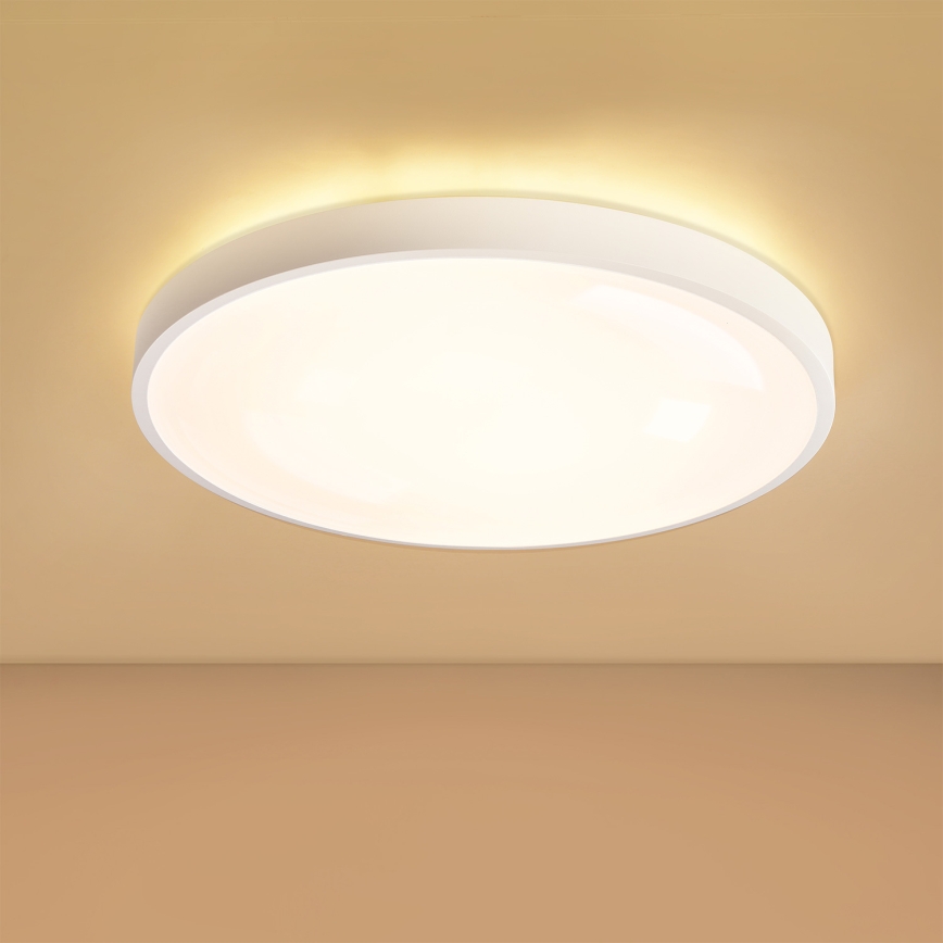 Brilagi - LED reguliuojamas lubinis šviestuvas GLASS POOL DOUBLE LED/60W/230V 3000-6000K 50 cm balta + nuotolinis valdymas