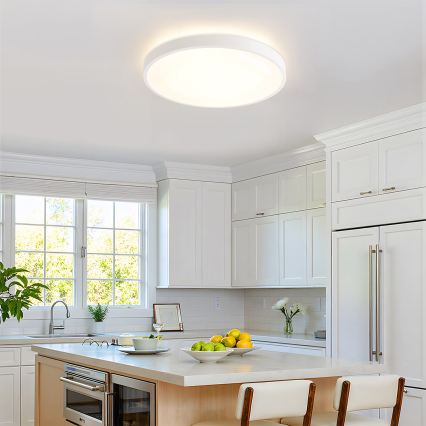 Brilagi - LED reguliuojamas lubinis šviestuvas GLASS POOL DOUBLE LED/60W/230V 3000-6000K 50 cm balta + nuotolinis valdymas