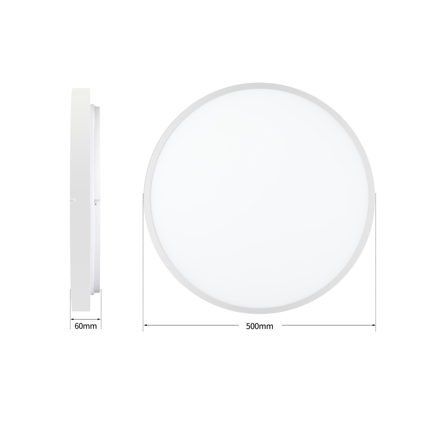 Brilagi - LED reguliuojamas lubinis šviestuvas GLASS POOL DOUBLE LED/60W/230V 3000-6000K 50 cm balta + nuotolinis valdymas