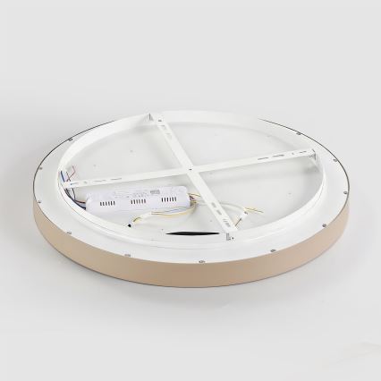 Brilagi - dimeriuojamas LED lubinis šviestuvas GLASS POOL DOUBLE LED/60W/230V 3000-6000K 50 cm smėlio spalvos + nuotolinis valdymas