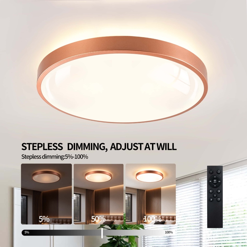 BRILAGI - LED Reguliuojamas lubinis šviestuvas GLASS POOL DOUBLE LED/60W/230V pr. 50 cm vario spalvos + nuotolinis valdymas