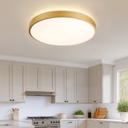 Brilagi - LED reguliuojamas lubų šviestuvas GLASS POOL DOUBLE LED/80W/230V 3000-6000K 60 cm aukso spalva + nuotolinis valdymas