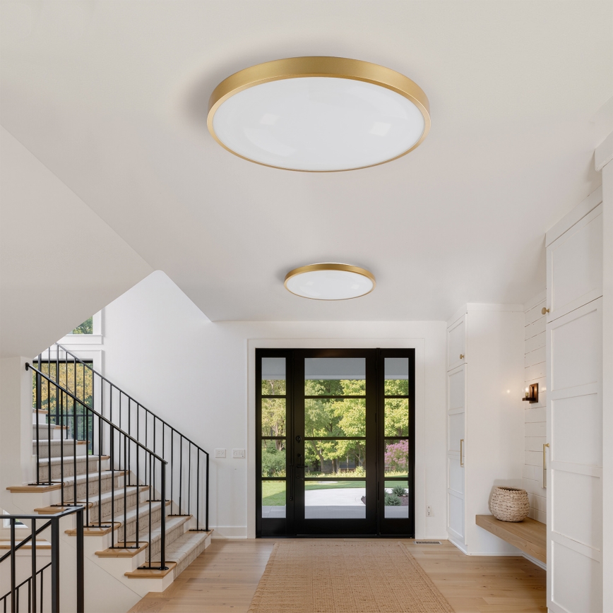 Brilagi - LED reguliuojamas lubų šviestuvas GLASS POOL DOUBLE LED/80W/230V 3000-6000K 60 cm aukso spalva + nuotolinis valdymas