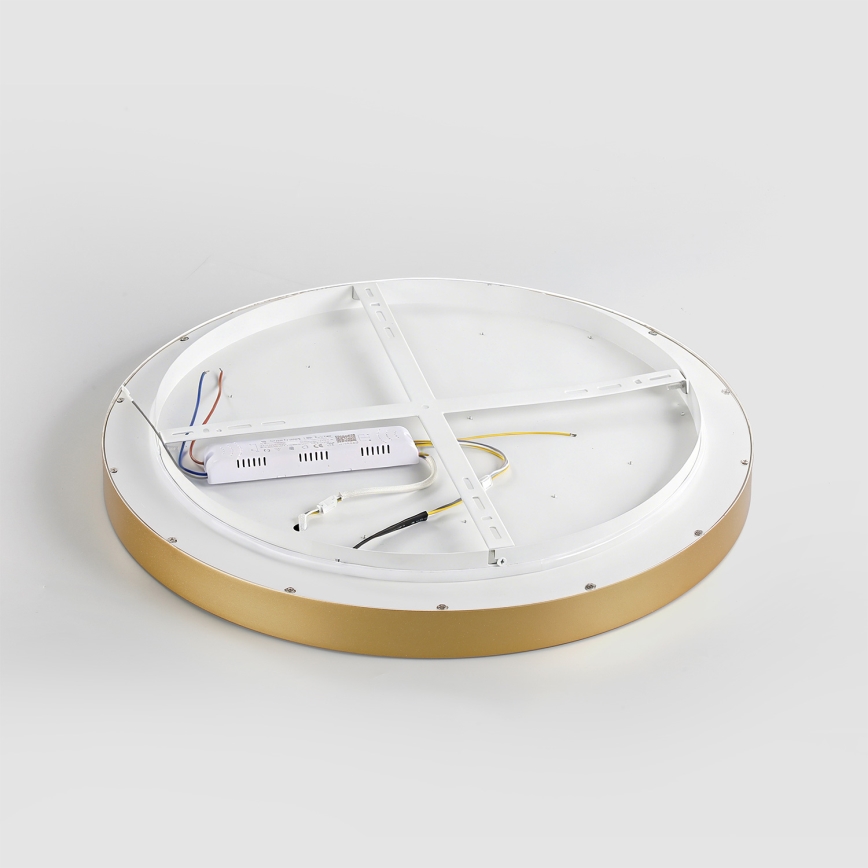 Brilagi - LED reguliuojamas lubų šviestuvas GLASS POOL DOUBLE LED/80W/230V 3000-6000K 60 cm aukso spalva + nuotolinis valdymas