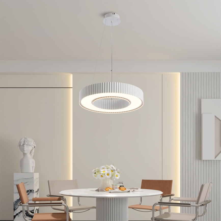 Brilagi - Reguliuojamas LED pakabinamas šviestuvas ant laido LUMIX LED/48W/230V 3000-6000K balta, skersmuo 50 cm + nuotolinis valdymas