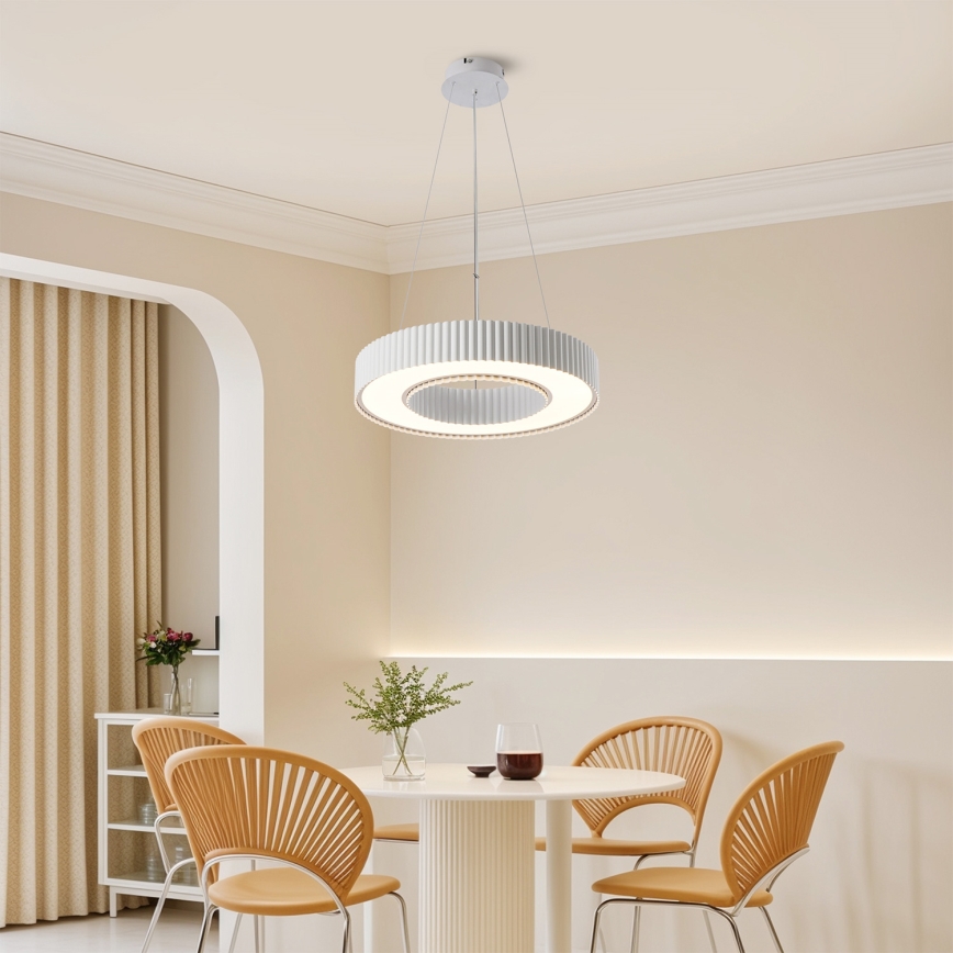 Brilagi - Reguliuojamas LED pakabinamas šviestuvas ant laido LUMIX LED/48W/230V 3000-6000K balta, skersmuo 50 cm + nuotolinis valdymas