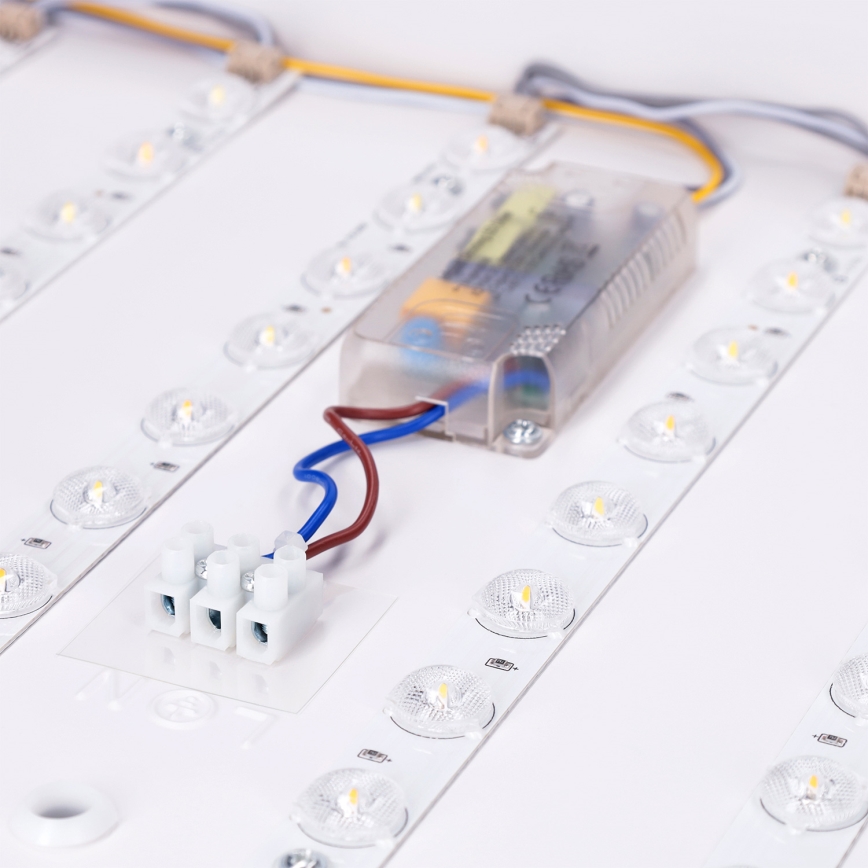 Brilagi - dimeriuojamas LED lubų šviestuvas PILANA LED/48W/230V 3000-6500K ąžuolas/juoda 56x56 cm + nuotolinis valdymas