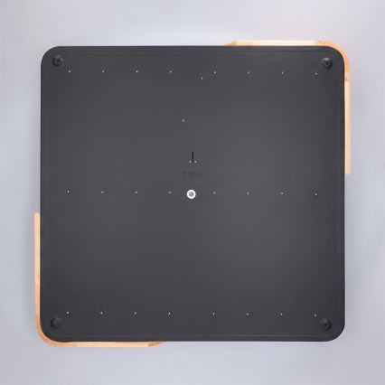 Brilagi - dimeriuojamas LED lubų šviestuvas PILANA LED/48W/230V 3000-6500K ąžuolas/juoda 56x56 cm + nuotolinis valdymas