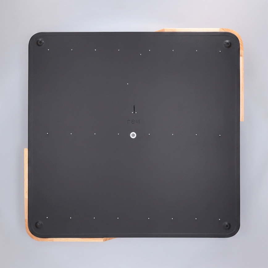 Brilagi - dimeriuojamas LED lubų šviestuvas PILANA LED/48W/230V 3000-6500K ąžuolas/juoda 56x56 cm + nuotolinis valdymas