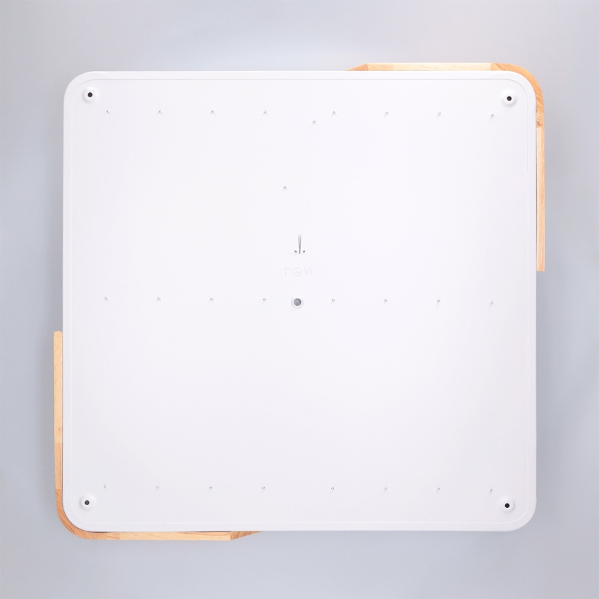 Brilagi - Dimeriuojamas LED lubinis šviestuvas PILANA LED/60W/230V 3000-6500K ąžuolas/balta 56x56 cm + nuotolinis valdymas