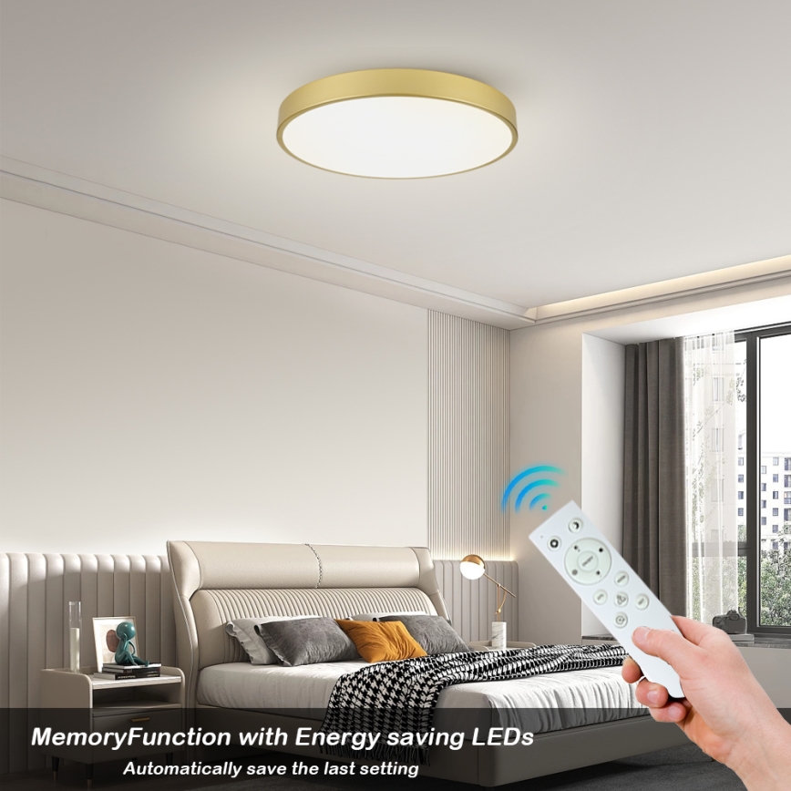Brilagi - dimeriuojamas LED lubinis šviestuvas POOL SMART LED/100W/230V 3000-6000K 80 cm auksinės spalvos Wi-Fi Tuya + nuotolinis valdymas