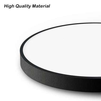 Brilagi - Dimeriuojamas LED lubų šviestuvas POOL SMART, 128 W, 230 V, 3000–6000 K, Ø 100 cm, Wi‑Fi (Tuya), juodas + nuotolinio valdymo pultas