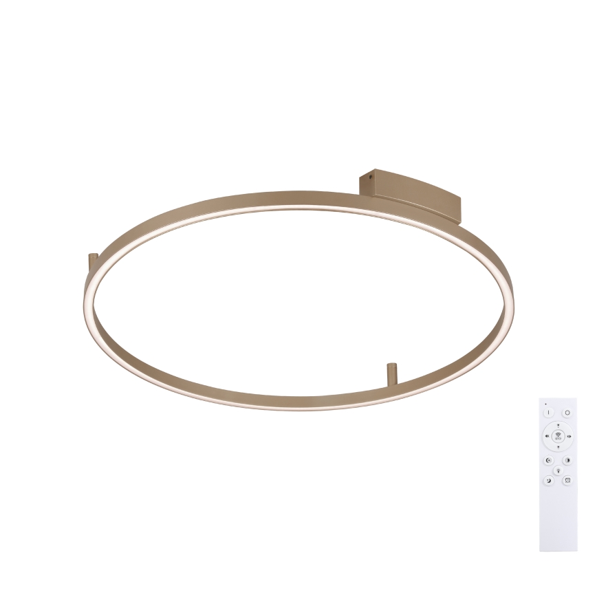Brilagi - Dimeriuojamas LED lubų šviestuvas PORTOFINO LED/60W/230V 3000-6000K skersmuo 80 cm smėlio spalvos + nuotolinis valdymas