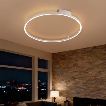 Brilagi - Dimeriuojamas LED lubinis šviestuvas PORTOFINO LED/60W/230V 3000-6000K skersmuo 80 cm balta + nuotolinis valdymas