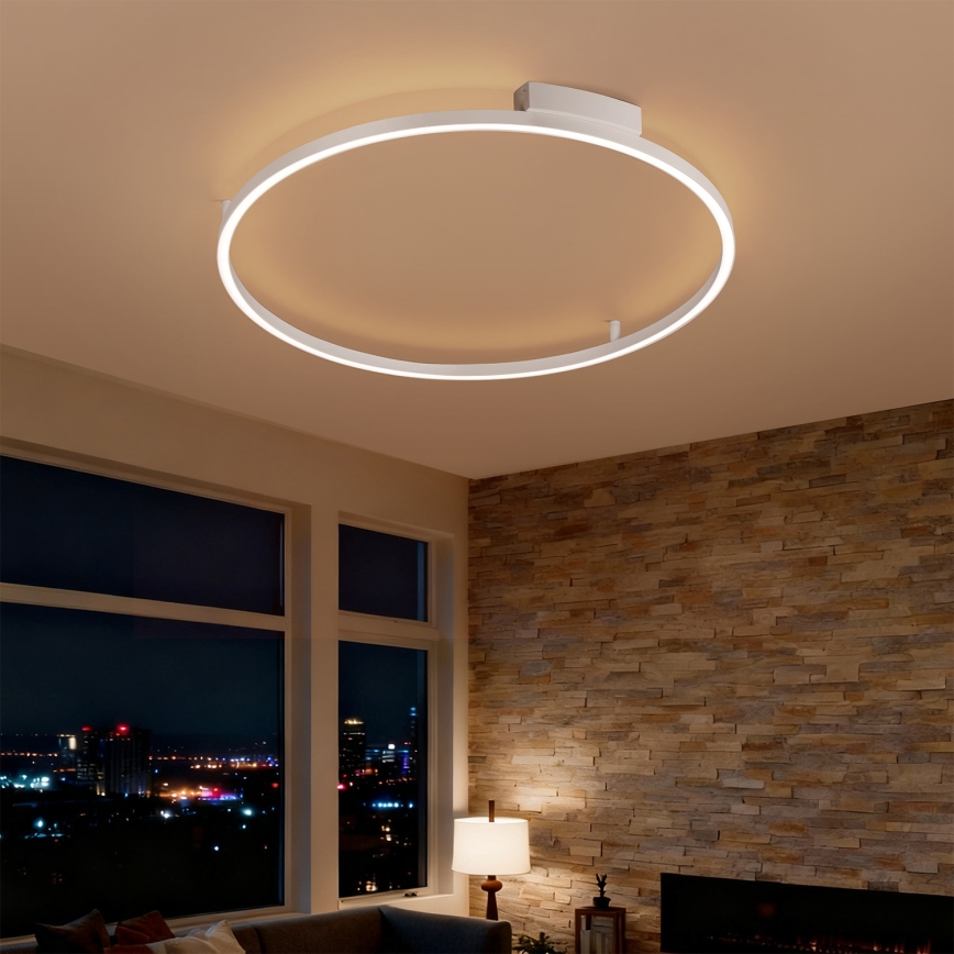 Brilagi - Dimeriuojamas LED lubinis šviestuvas PORTOFINO LED/60W/230V 3000-6000K skersmuo 80 cm balta + nuotolinis valdymas