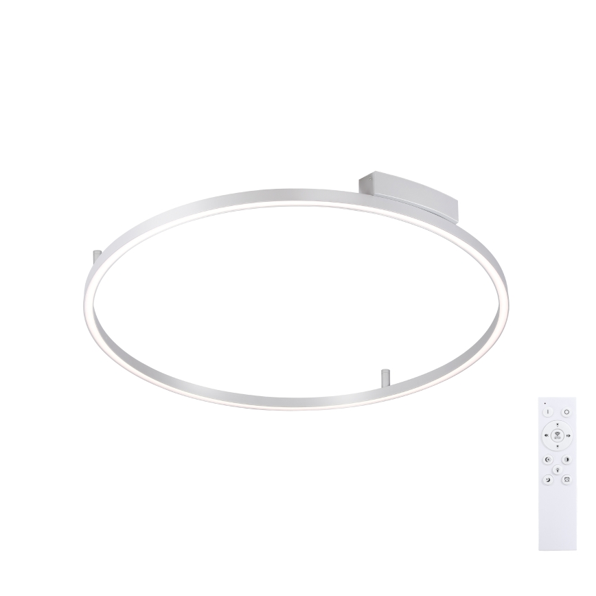 Brilagi - LED reguliuojamas lubinis šviestuvas PORTOFINO LED/60W/230V 3000-6000K Ø 80 cm sidabrinis + nuotolinis valdymas