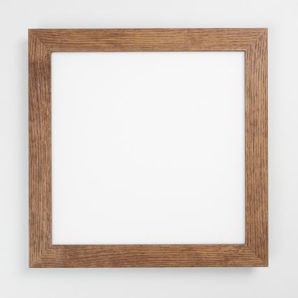 Brilagi - Dimeriuojamas LED lubinis šviestuvas SLIMFRAME WOOD LED/36W/230V 49,5x49,5 cm 3000-6000K tamsiai ruda + nuotolinis valdymas