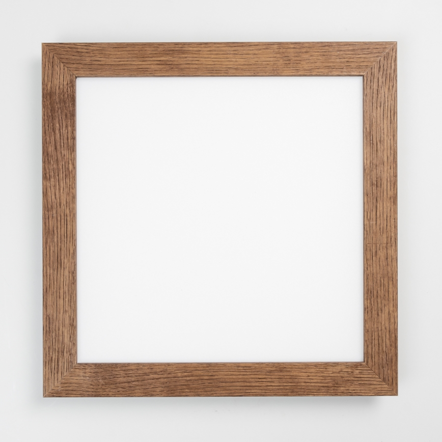 Brilagi - Dimeriuojamas LED lubinis šviestuvas SLIMFRAME WOOD LED/36W/230V 49,5x49,5 cm 3000-6000K tamsiai ruda + nuotolinis valdymas