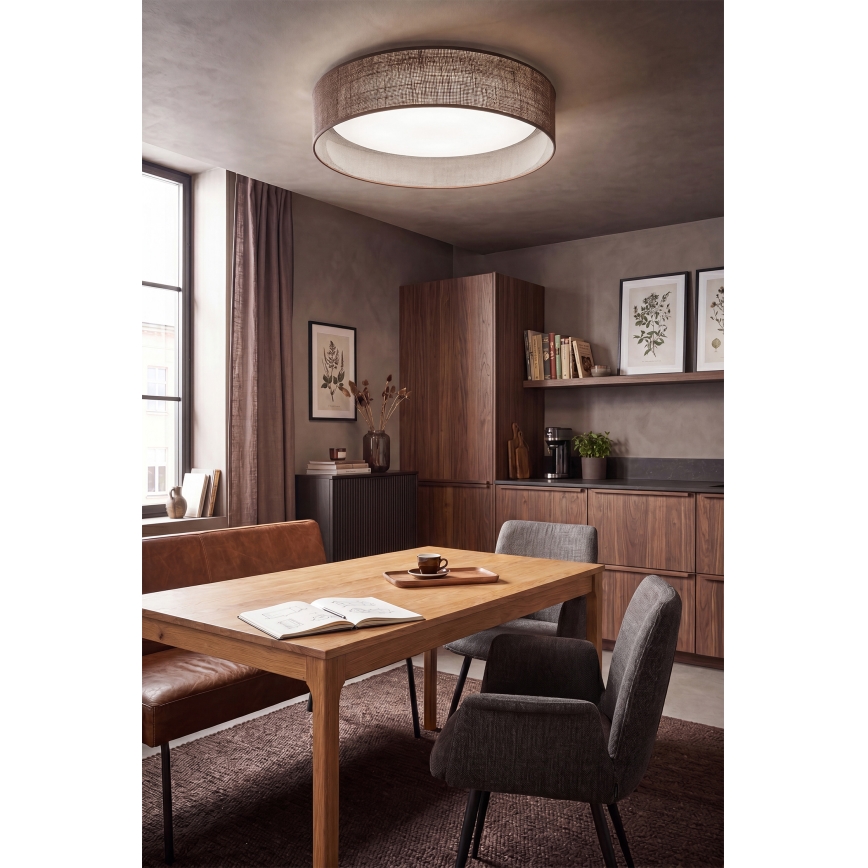 BRILAGI - LED dimeriuojamas lubinis šviestuvas VELVET SMARTIX STARS LED/24W/230V 3000-6000K Ø 45 cm rudos spalvos Wi-Fi Tuya Beacon + nuotolinio valdymo pultas
