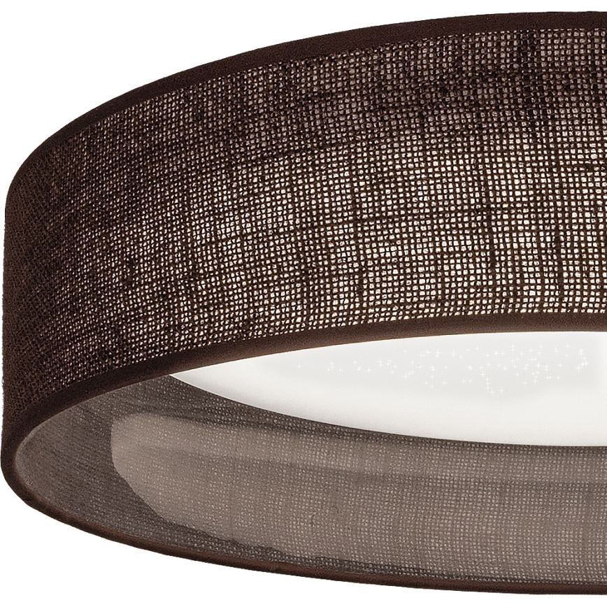 BRILAGI - LED dimeriuojamas lubinis šviestuvas VELVET SMARTIX STARS LED/24W/230V 3000-6000K Ø 45 cm rudos spalvos Wi-Fi Tuya Beacon + nuotolinio valdymo pultas